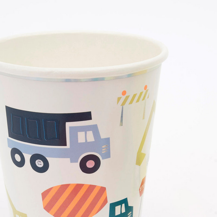 Construction Themed Cups