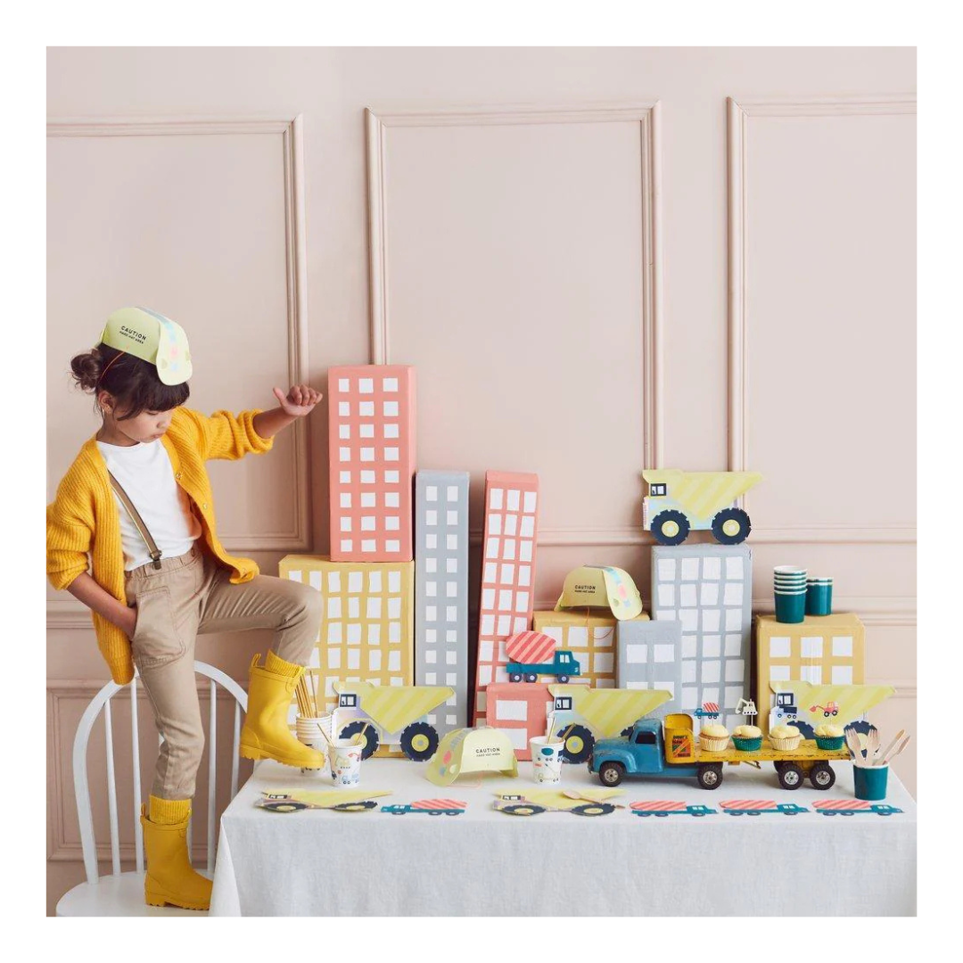 Construction Party Hats - 8pk
