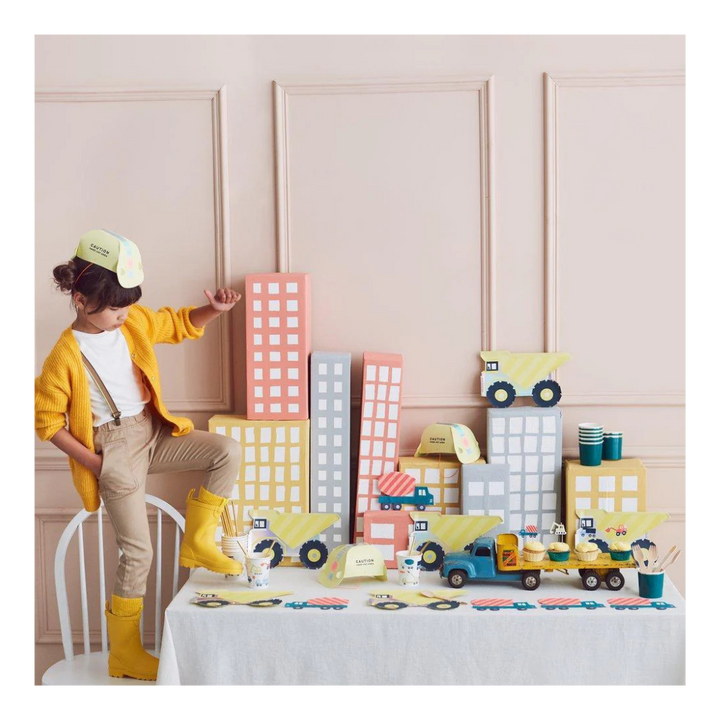 Construction Party Hats - 8pk