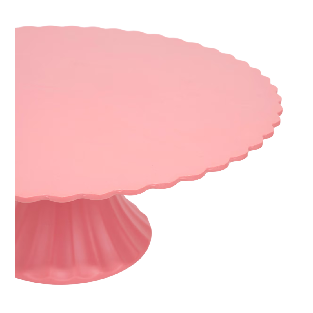 Pink Large Reusable Bamboo Cake Stand