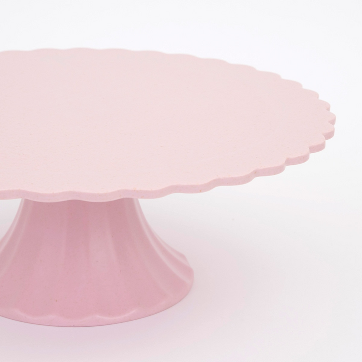 Pink Medium Reusable Bamboo Cake Stand