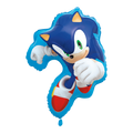 Blue Sonic character balloon for birthday from Parte Haus party supply store in Bethesda Maryland