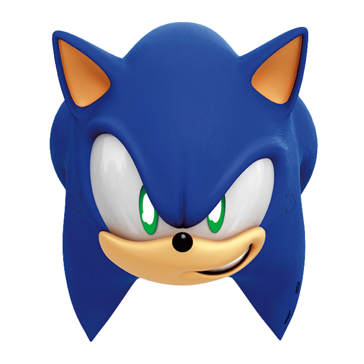 Blue Sonic the Hedgehog Paper Masks