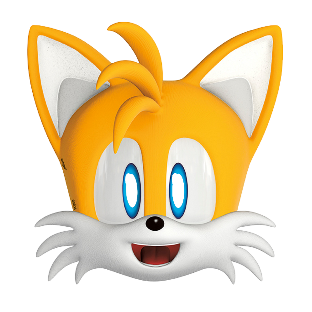Yellow Tails face mask with big blue eyes for kids birthday from Parte Haus party supply store in Bethesda Maryland