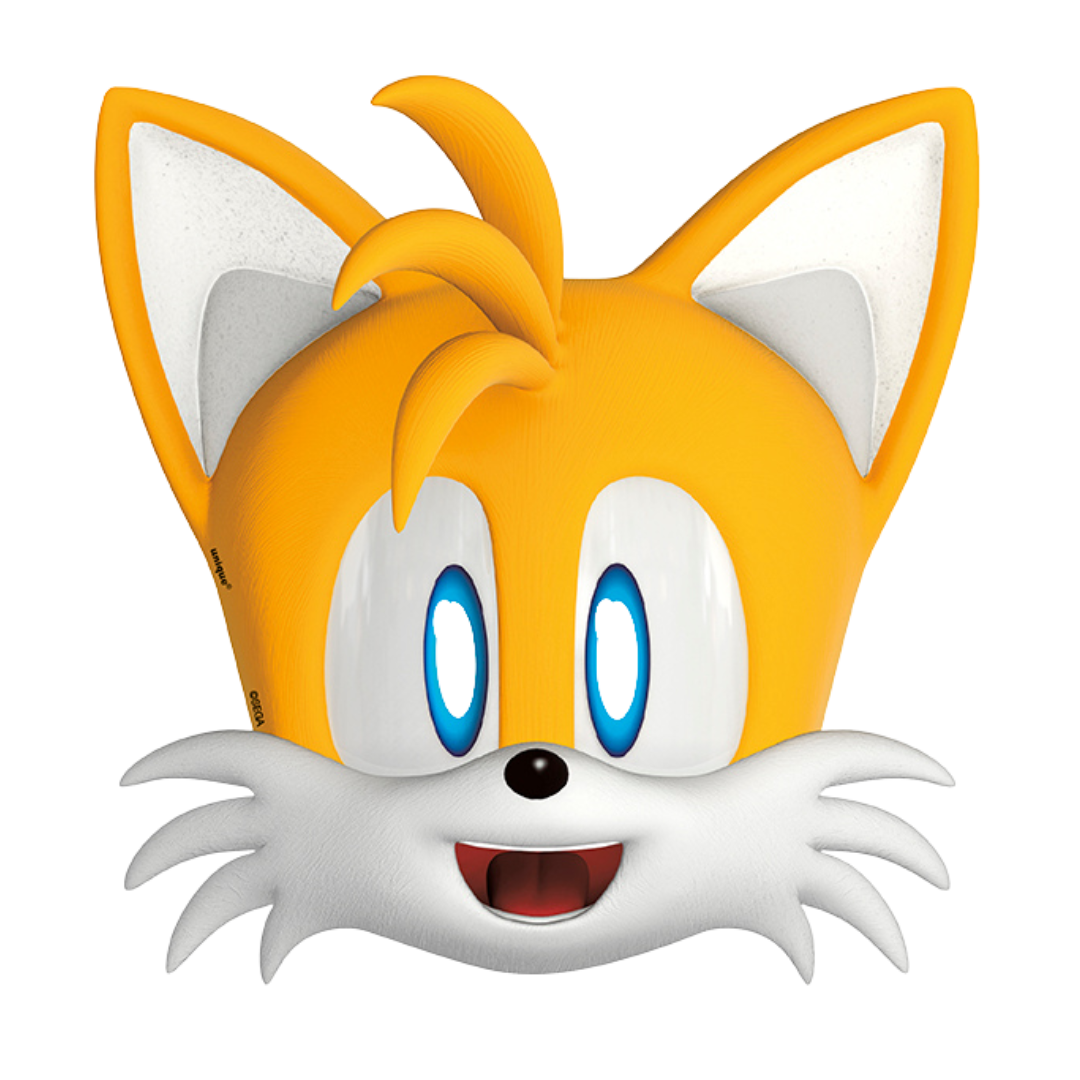 Yellow Tails face mask with big blue eyes for kids birthday from Parte Haus party supply store in Bethesda Maryland