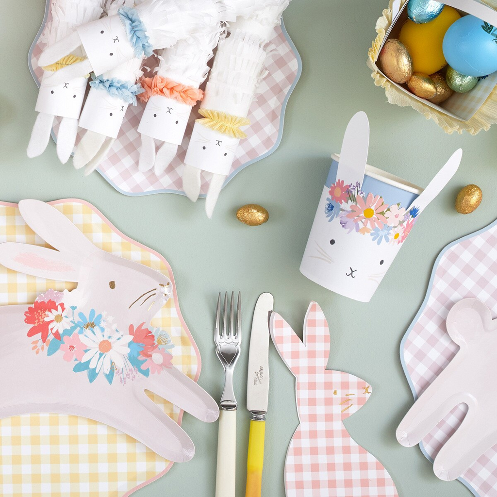 Assorted Gingham Bunny Napkins