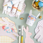Assorted Gingham Bunny Napkins