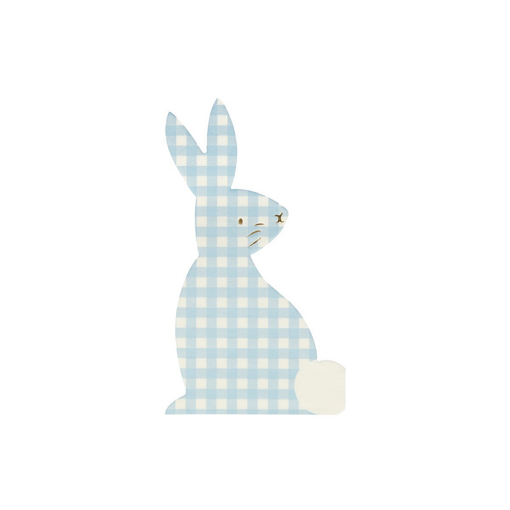 Assorted Gingham Bunny Napkins