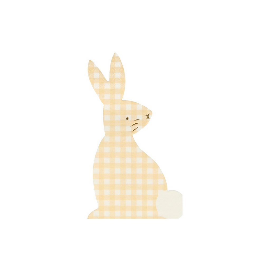 Assorted Gingham Bunny Napkins