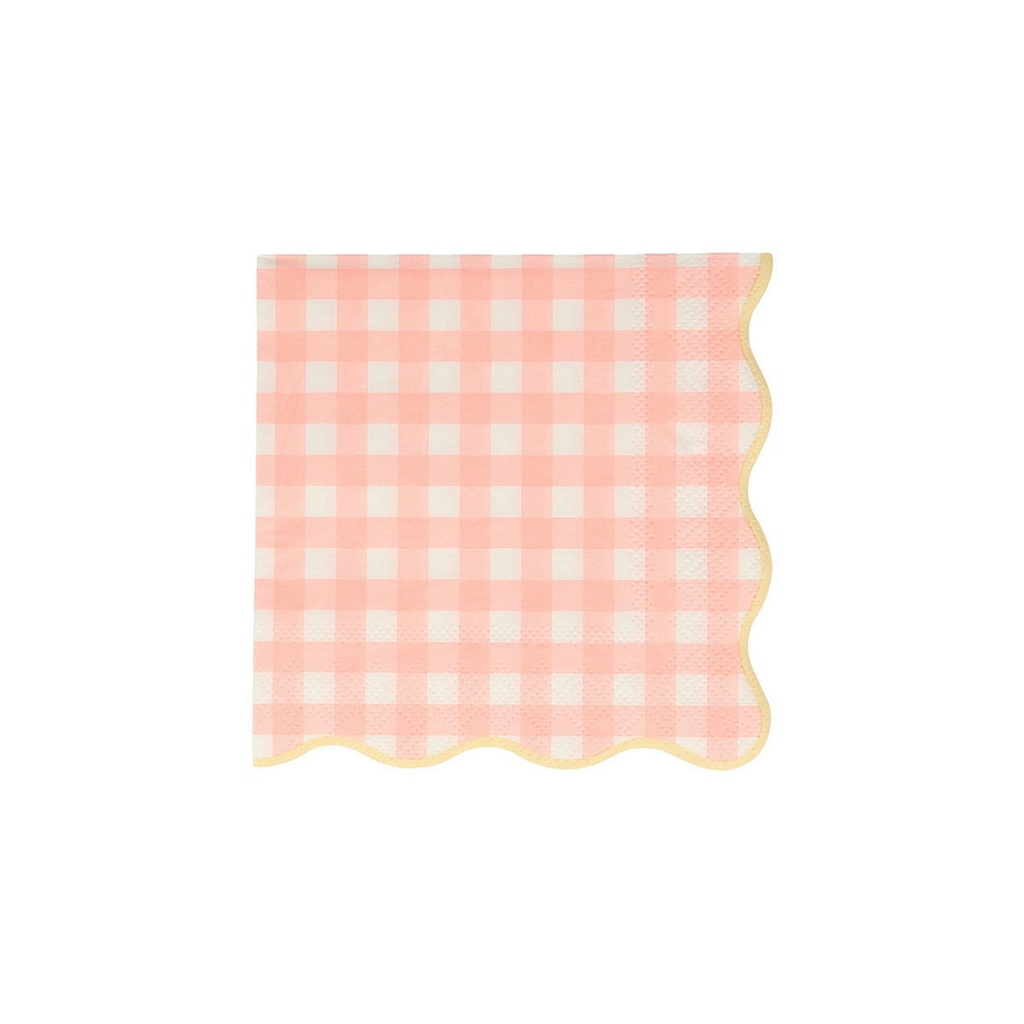 Pastel Gingham Napkins - 2 Sizes