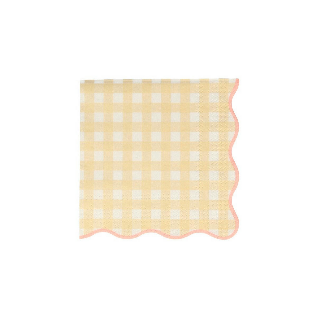 Pastel Gingham Napkins - 2 Sizes
