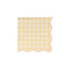 Pastel Gingham Napkins - 2 Sizes