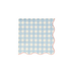 Pastel Gingham Napkins - 2 Sizes