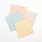 Pastel Gingham Napkins - 2 Sizes
