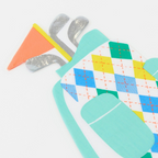 Multicolor Golf Bag Shaped Dinner Napkins