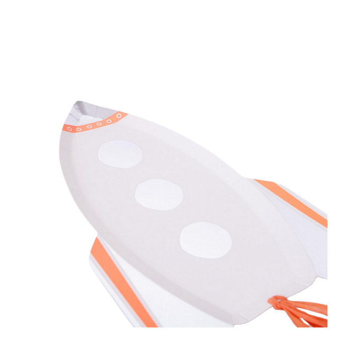 White Rocket Dinner Plates