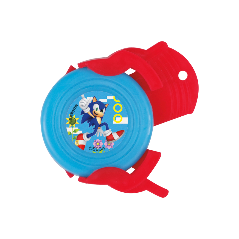 Blue and red Sonic the Hedgehog yo-yo with character graphic for kids birthday from Parte Haus party supply store in Bethesda, MD.