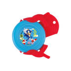 Blue and red Sonic the Hedgehog yo-yo with character graphic for kids birthday from Parte Haus party supply store in Bethesda, MD.