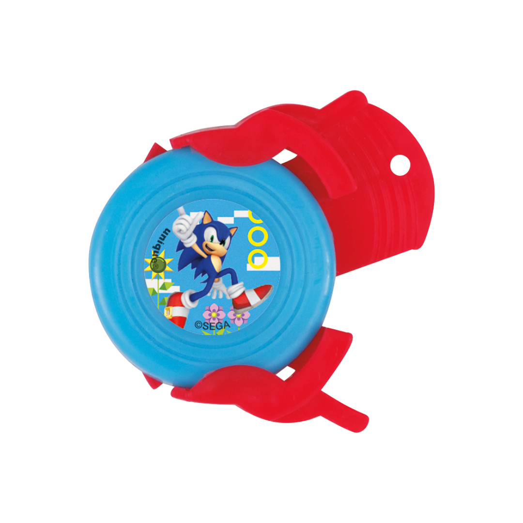 Blue and red Sonic the Hedgehog yo-yo with character graphic for kids birthday from Parte Haus party supply store in Bethesda, MD.