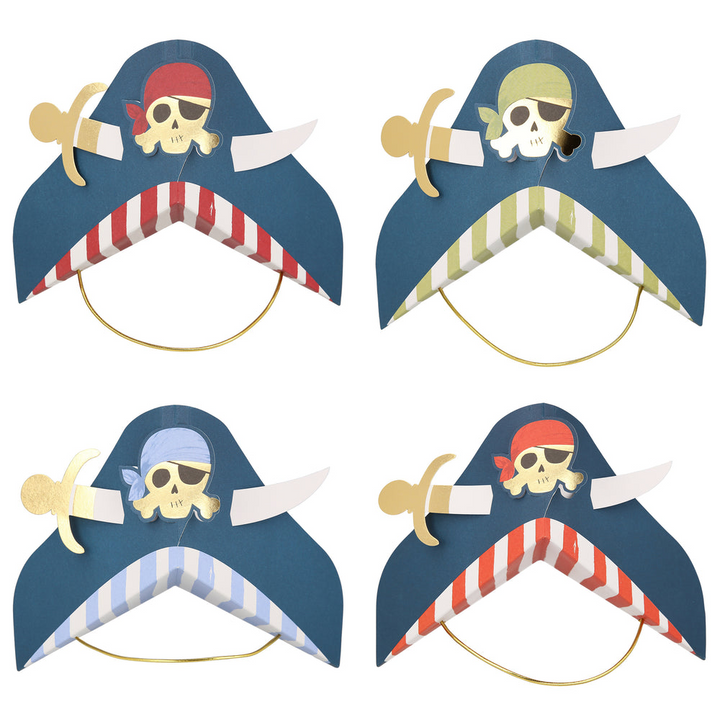 Pirate Party Hats - 8pk