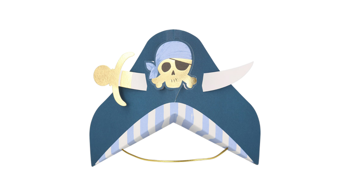 Blue Pirate Party Hats