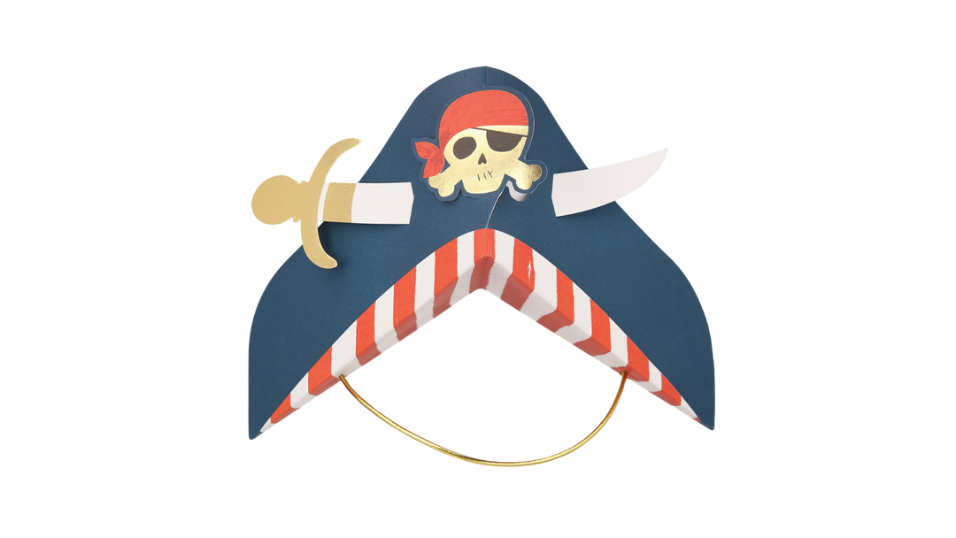 Blue Pirate Party Hats