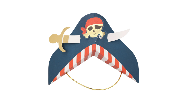 Blue Pirate Party Hats