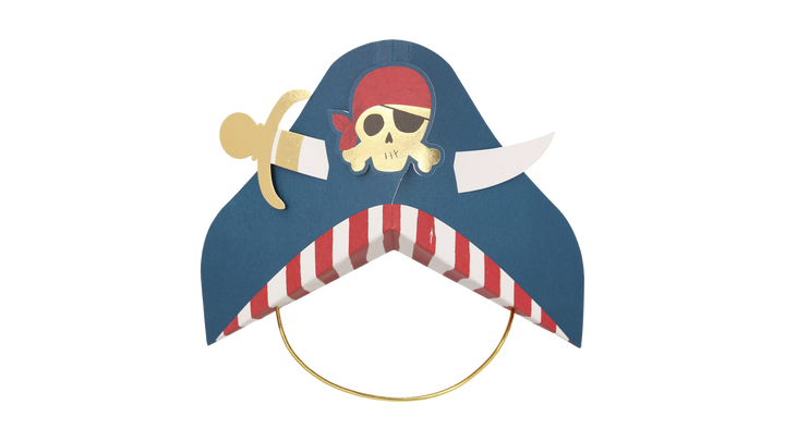 Blue Pirate Party Hats