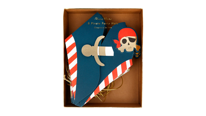 Blue Pirate Party Hats
