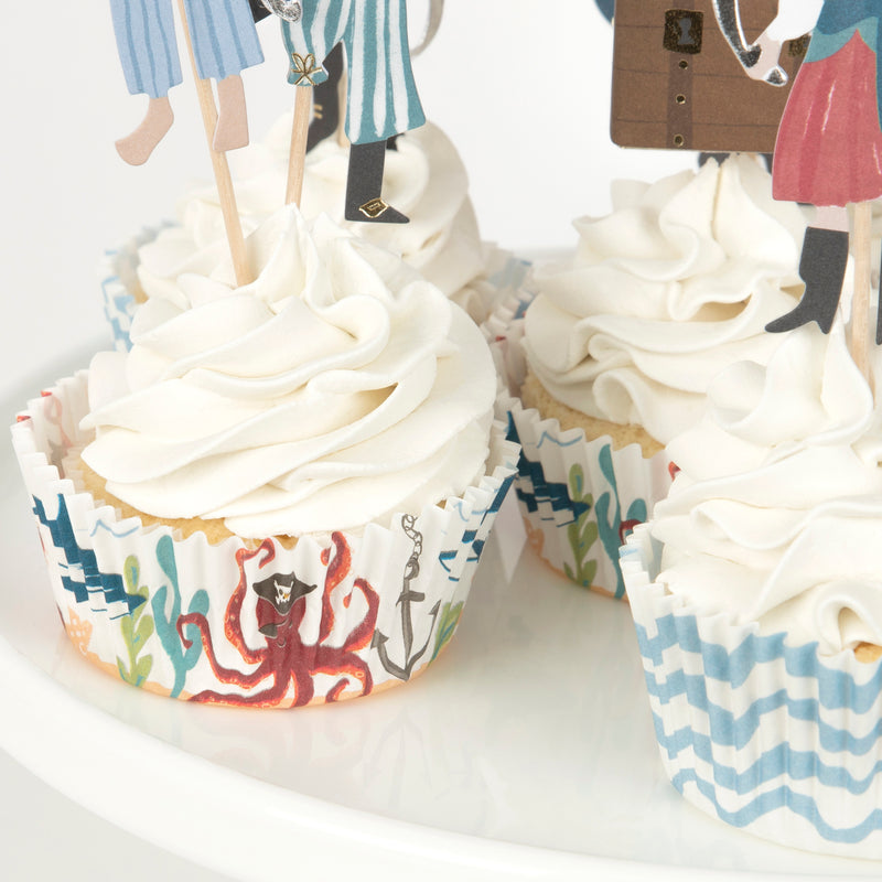 Multicolor Pirate Ship Cupcake kit