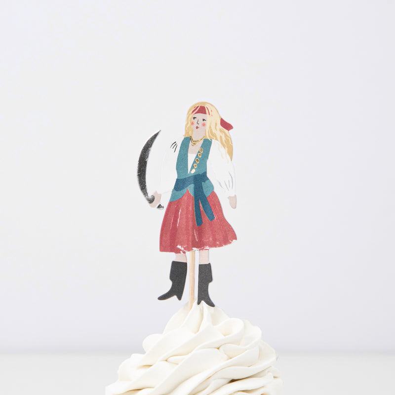 Multicolor Pirate Ship Cupcake kit