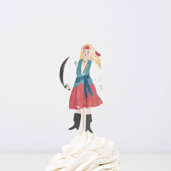 Multicolor Pirate Ship Cupcake kit