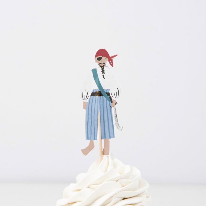 Multicolor Pirate Ship Cupcake kit