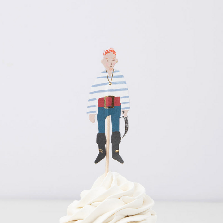 Multicolor Pirate Ship Cupcake kit