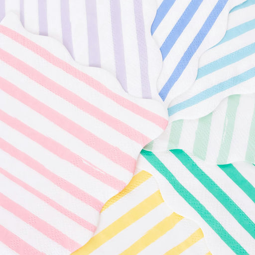 Assorted Stripe Napkins - 2 Sizes