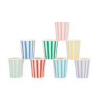 Assorted Striped Cups