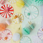 Assorted Striped Cups
