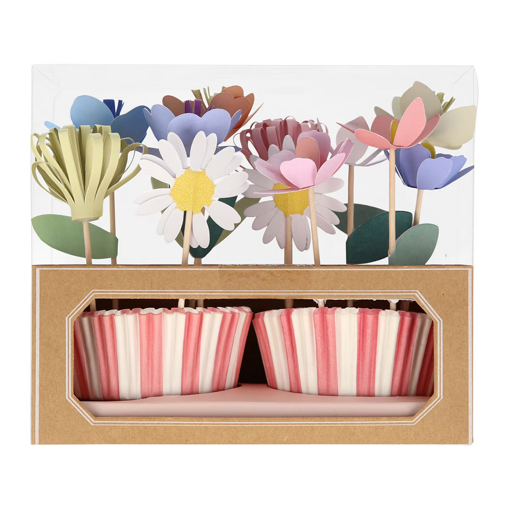 Assorted Flower Garden Cupcake Kit