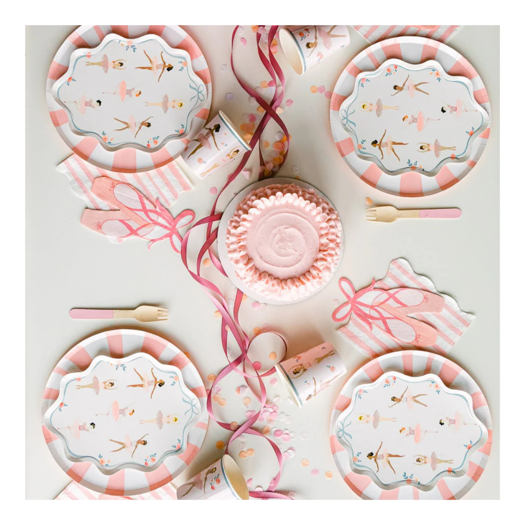 Ballerina Themed Party Plates