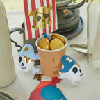Gold pirate coins and pirate themed party decorations for kids birthday from Parte Haus party supply store in Bethesda Maryland