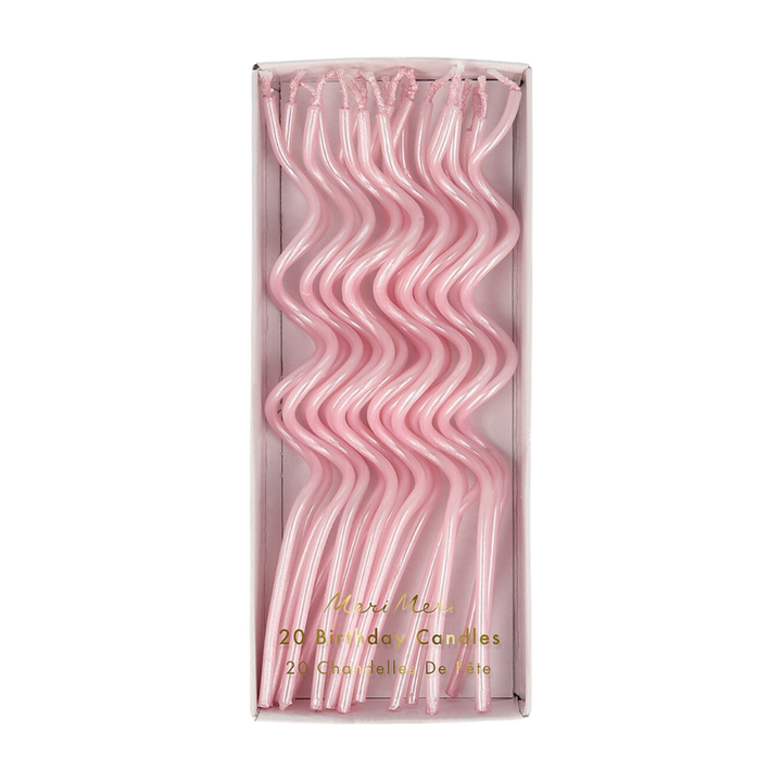 Pink Swirly Candles