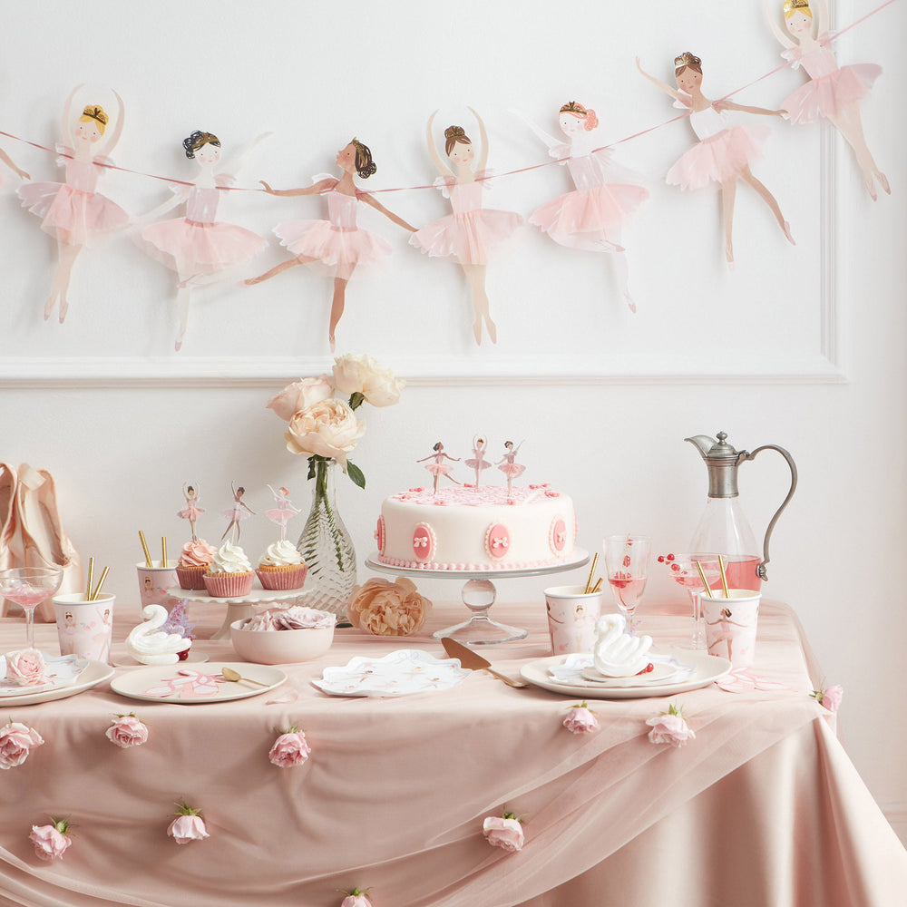 Pink Ballerina Themed Party Garland