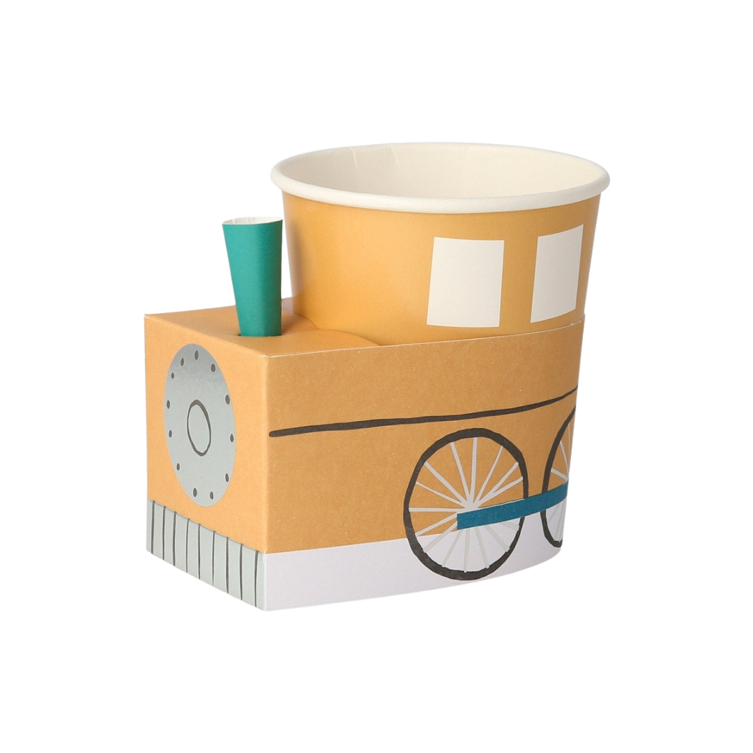 Assorted Color Train Cups
