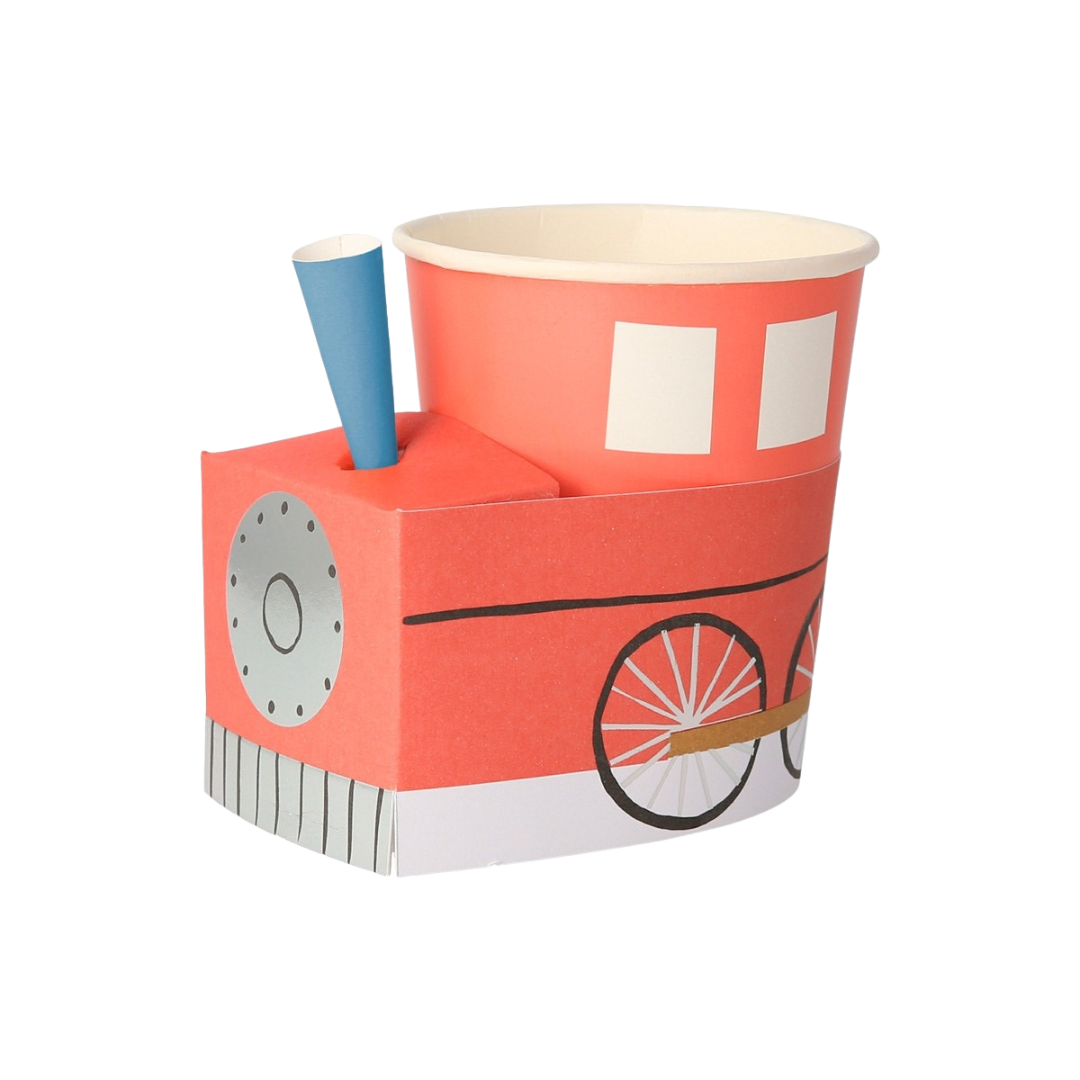Assorted Color Train Cups