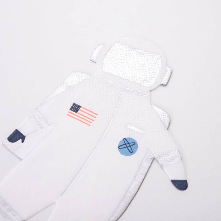 White Astronaut Napkins
