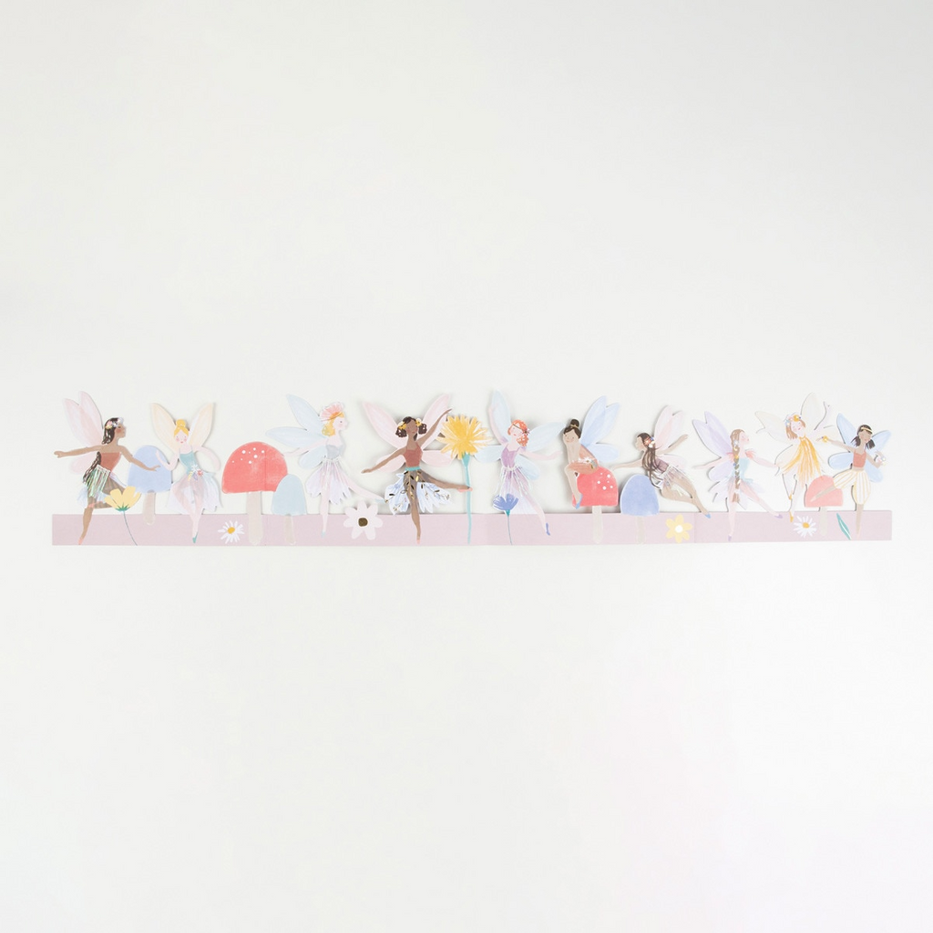 Pastel fairy garland decoration for kids birthday from Parte Haus party supply store in Bethesda MD