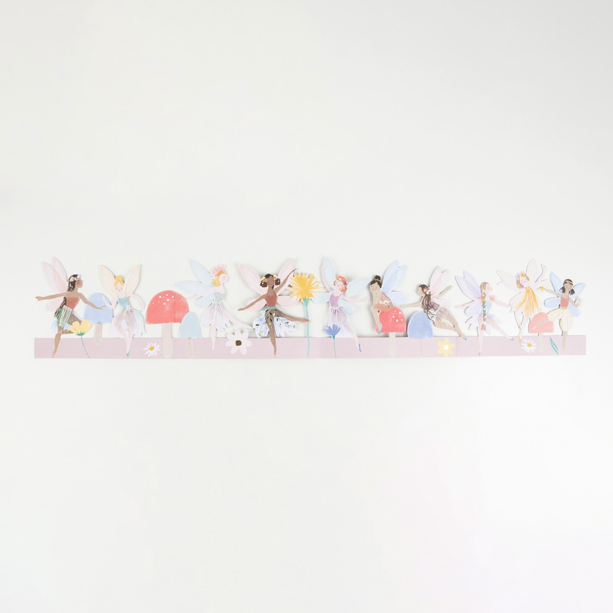Pastel fairy garland decoration for kids birthday from Parte Haus party supply store in Bethesda MD