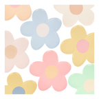 Pastel flower plates floral plates for birthdays from Parte Haus party supply store in Bethesda MD