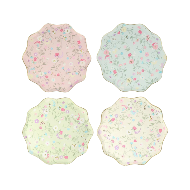 Meri Meri x Laduree Paris Floral Side Plates