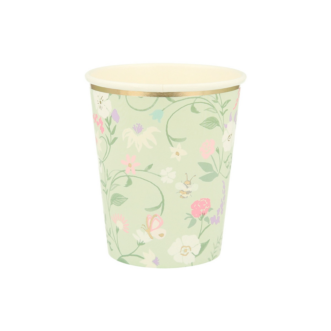 Floral Meri Meri x Laduree Paris Cups